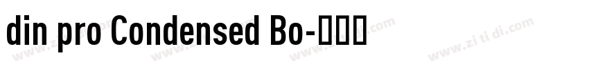 din pro Condensed Bo字体转换